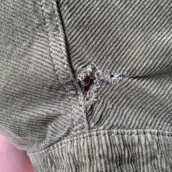 army green corduroy high wasted skirt - Picture 5 of 5